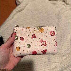 Coach Ivory/Ornament Wristlet